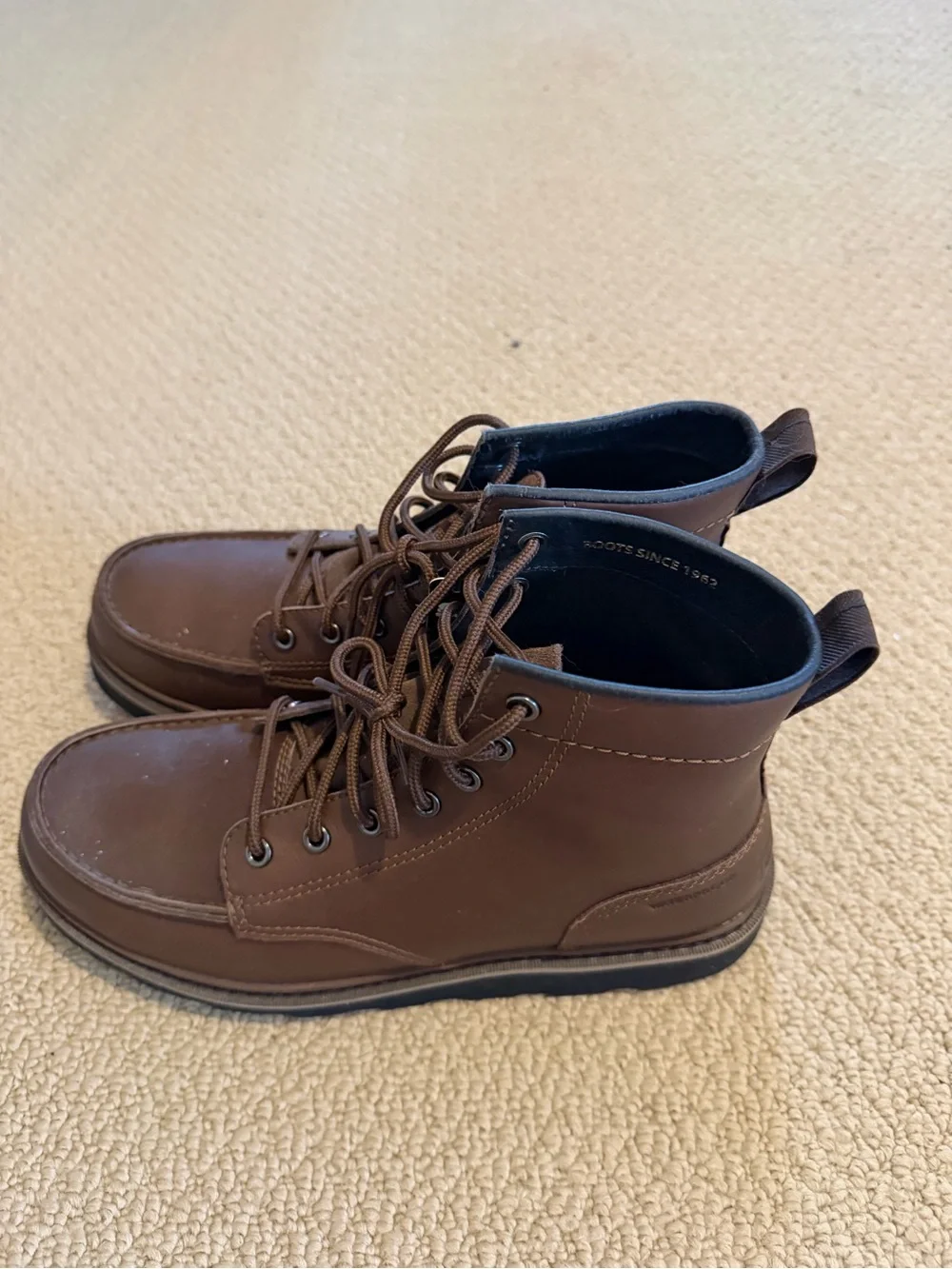 Sorel Men's Brown Lace-Up Leather Boots